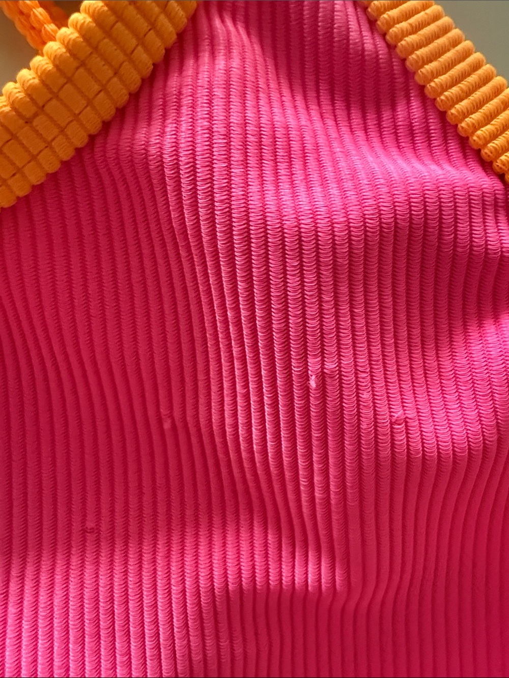 Beach Riot Neon Pink, Green & Yellow Colorblock Bikini Set - Picture 9 of 11